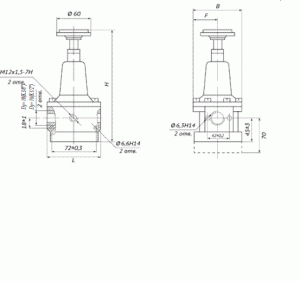 2.Клапан редукционный (модульное устройство) П-МК05